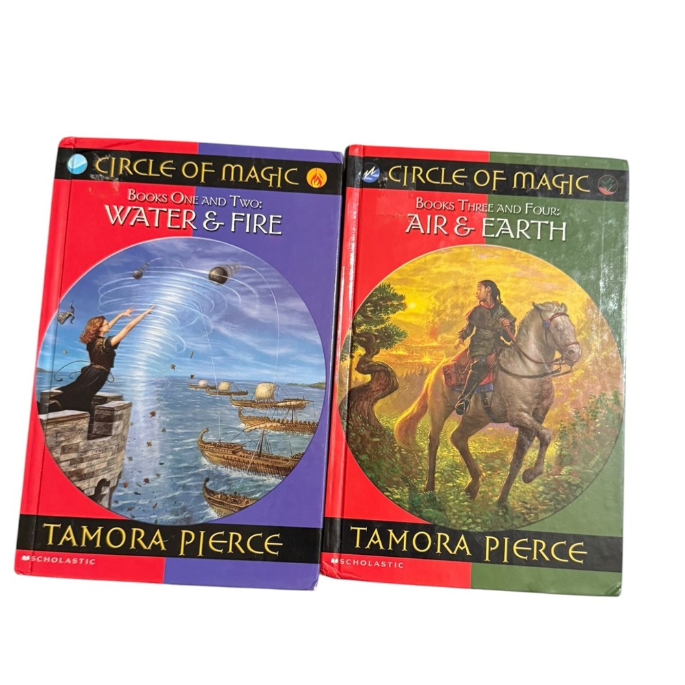 Tamora Pierce Circle of Magic Hardcover Omnibus Set 1-4 Complete Clean